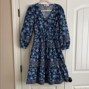 Loft Floral Blue Dress SP
